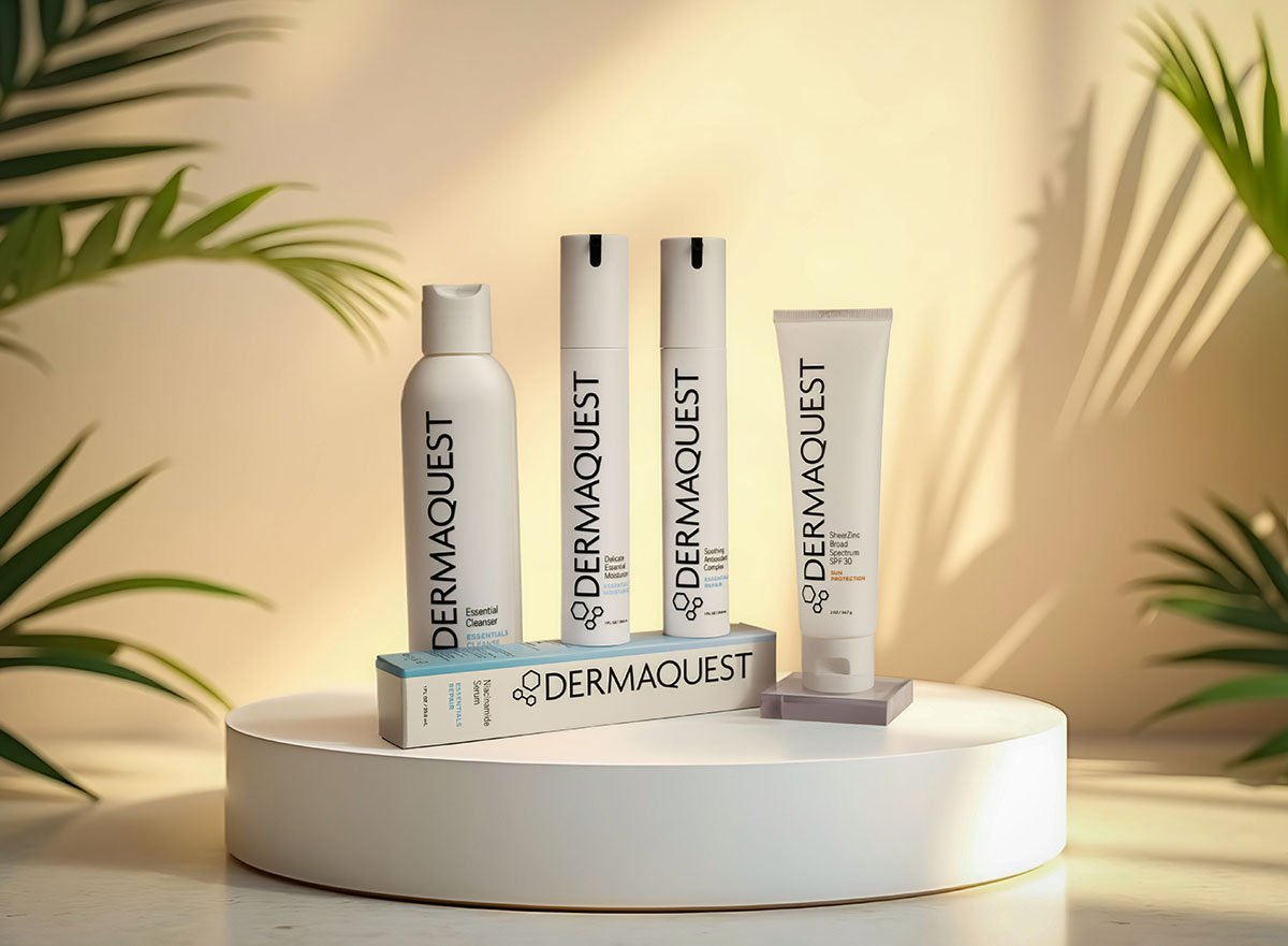 dermaquest products featured on display